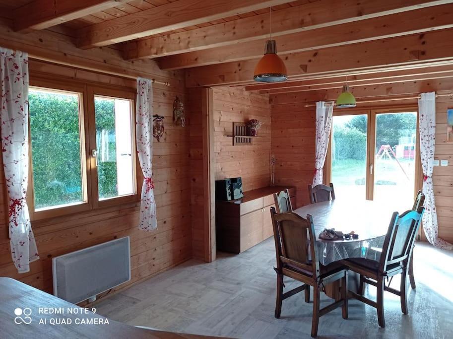 Chalet Familial En Bois A 150 M De La Mer Santec Esterno foto